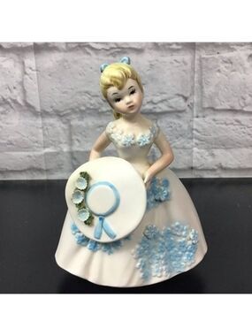 Vintage Lefton Southern Belle girl planter